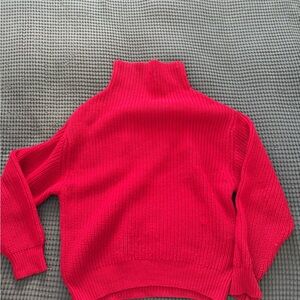 Wilfred Vibrant Red Cowl Neck Sweater